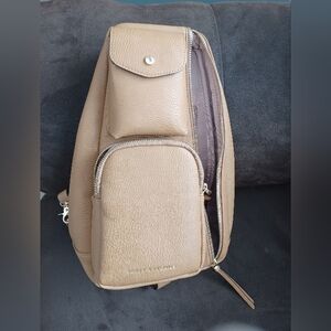 Poppy & Peonies Cross Body Bag Camel